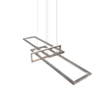Κρεμαστό Φωτιστικό Trio Lighting LED 34W  Νίκελ Ματ Μεταλλικό Step Dimmable 4200lm 3000K  320310307