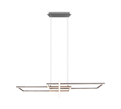 Κρεμαστό Φωτιστικό Trio Lighting LED 34W  Νίκελ Ματ Μεταλλικό Step Dimmable 4200lm 3000K  320310307