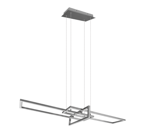 Κρεμαστό Φωτιστικό Trio Lighting LED 34W  Νίκελ Ματ Μεταλλικό Step Dimmable 4200lm 3000K  320310307