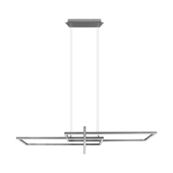 Κρεμαστό Φωτιστικό Trio Lighting LED 34W  Νίκελ Ματ Μεταλλικό Step Dimmable 4200lm 3000K  320310307