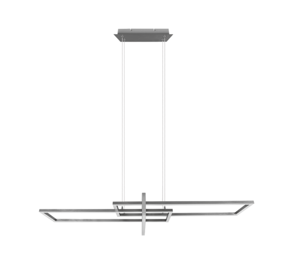 Κρεμαστό Φωτιστικό Trio Lighting LED 34W  Νίκελ Ματ Μεταλλικό Step Dimmable 4200lm 3000K  320310307