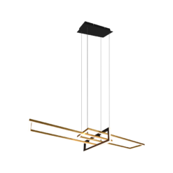 Κρεμαστό Φωτιστικό Trio Lighting LED 34W  Ορείχαλκος Ματ Μεταλλικό Step Dimmable 4200lm 3000K  320310308