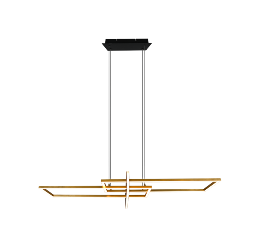 Κρεμαστό Φωτιστικό Trio Lighting LED 34W  Ορείχαλκος Ματ Μεταλλικό Step Dimmable 4200lm 3000K  320310308