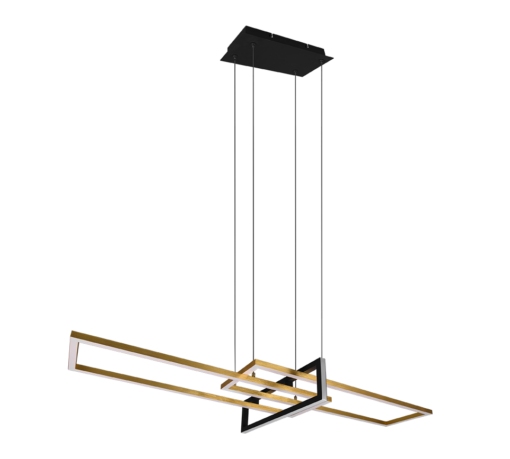 Κρεμαστό Φωτιστικό Trio Lighting LED 34W  Ορείχαλκος Ματ Μεταλλικό Step Dimmable 4200lm 3000K  320310308