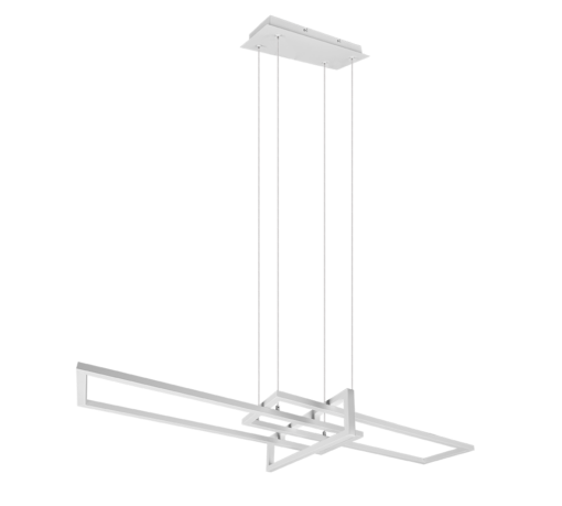 Κρεμαστό Φωτιστικό Trio Lighting LED 34W  Λευκό Ματ Μεταλλικό Step Dimmable 4400lm 4000K  320310331