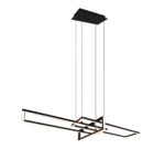 Κρεμαστό Φωτιστικό Trio Lighting LED 34W  Μαύρο Ματ Μεταλλικό Step Dimmable 4200lm 3000K  320310332