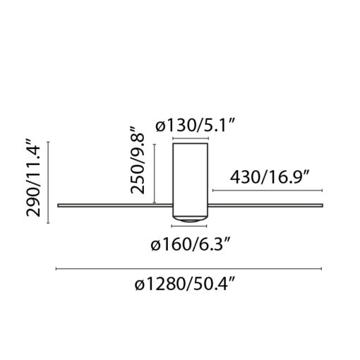 Faro Barcelona Ανεμιστήρας Οροφής Μαύρο Ματ/Διαφανές – 32041-10