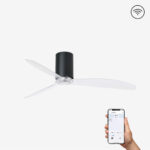Faro Barcelona MINI TUBE Ανεμιστήρας Smart Μαύρου Ματ Χρώματος – 32041WP