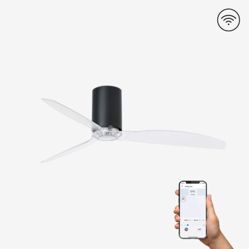 Faro Barcelona MINI TUBE Ανεμιστήρας Smart Μαύρου Ματ Χρώματος – 32041WP