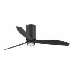 MINI TUBE FAN LED Matt black ceiling fan with DC motor   FARO – 32043-10