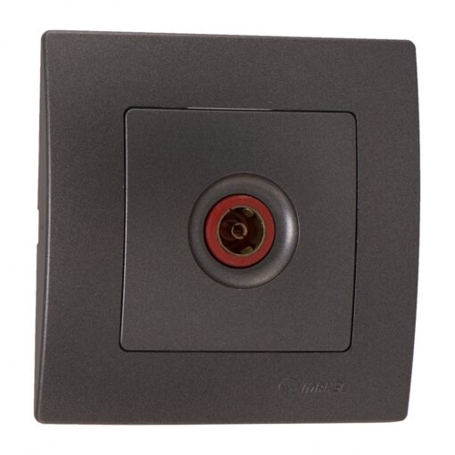 Πρίζα TV τερματική ανθρακί ματ Makel Lillium Natural Kare – 32050027