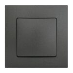 Διακόπτης απλός ανθρακί ματ Makel Lillium Natural Kare – 32050101