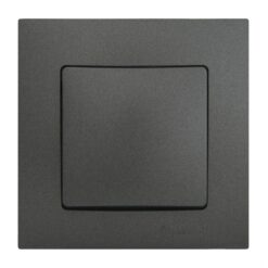 Διακόπτης απλός ανθρακί ματ Makel Lillium Natural Kare – 32050101