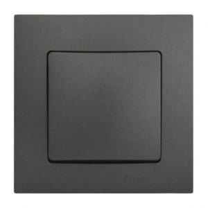 Διακόπτης απλός ανθρακί ματ Makel Lillium Natural Kare – 32050101