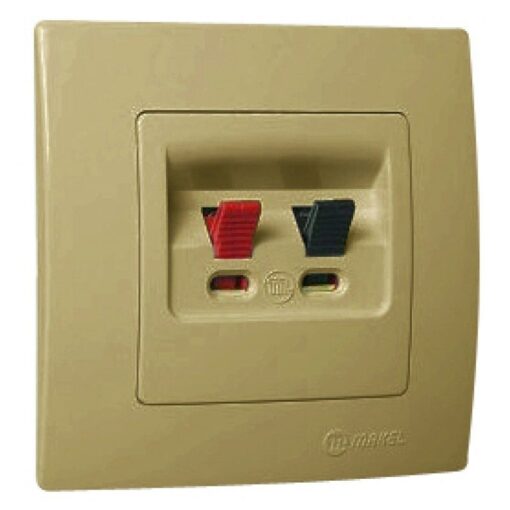 Πρίζα ηχείων χρυσό ματ Makel Lillium Natural Kare – 32057080