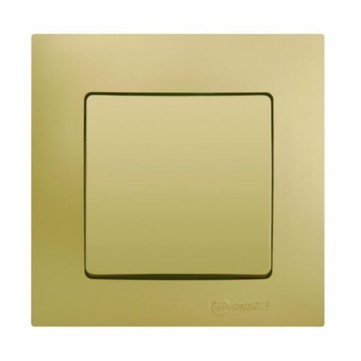 Διακόπτης απλός χρυσό ματ Makel Lillium Natural Kare – 32057101