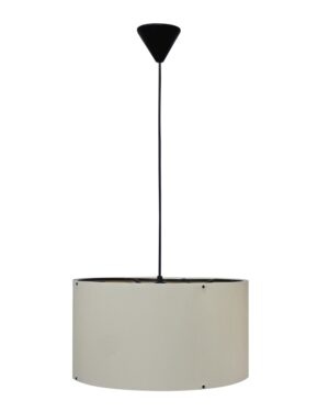 Κρεμαστό φωτιστικό καπέλο κύλινδρος ,σε χρώμα κρεμ  1XE/27 Heronia – 14-0310