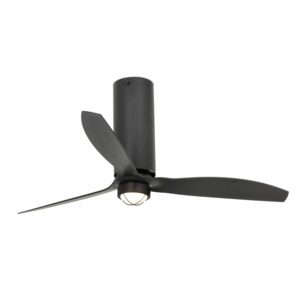 TUBE FAN LED Matt black ceiling with DC motor   FARO – 32060-10