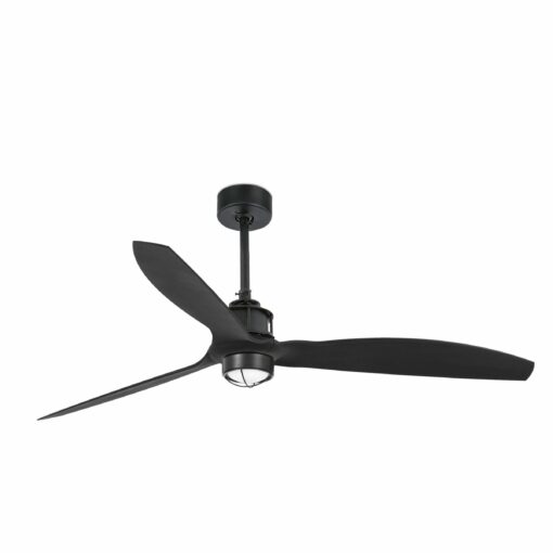 JUST FAN LED Matt black ceiling FAN LED with DC motor SMART FARO – 32100-10