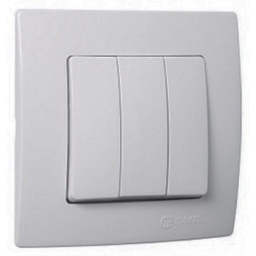 Διακόπτης τριπλός περλέ ματ Makel Lillium Natural Kare – 32100091