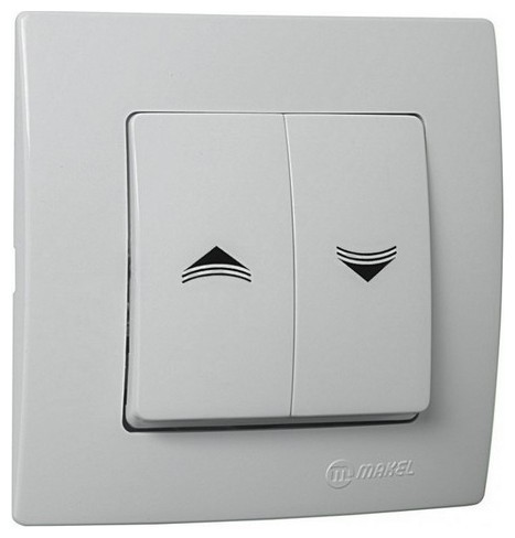 Διακόπτης ρολών περλέ ματ Makel Lillium Natural Kare – 32100279