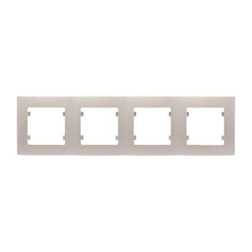 Πλαίσιο 4 θέσεων οριζόντιο περλέ ματ Makel Lillium Natural Kare – 32100704