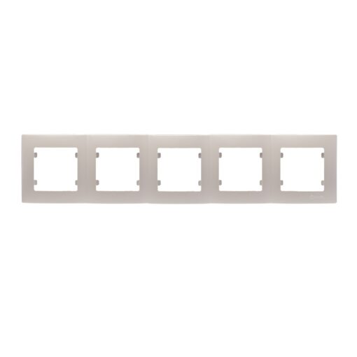 Πλαίσιο 5 θέσεων οριζόντιο περλέ ματ Makel Lillium Natural Kare – 32100705