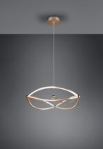 Κρεμαστό Φωτιστικό Trio Lighting LED 42W  Ορείχαλκος Ματ Μεταλλικό Step Dimmable 5100lm 3000K  321210108