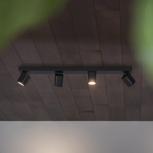 IDEAL LUX Φωτιστικό Οροφής RUDY 4xGU10 Μαύρου Χρώματος – 321523