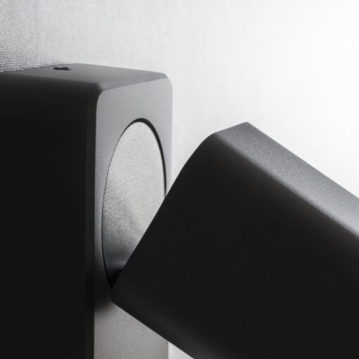 IDEAL LUX Επιτοίχιο Φωτιστικό RUDY 1XGU10 Μαύρου Χρώματος  – 321530