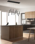 Κρεμαστό Φωτιστικό Ράγα TUBULAR Trio Lighting LED 30W 3850lm Μαύρο Ματ Step Dimmable 3000K – 321611132
