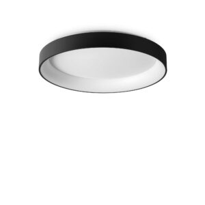 IDEAL LUX Φωτιστικό Οροφής LED 62W 3000K 7800lm Ziggy PL d80 Μαύρο  – 321615