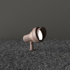 IDEAL LUX Προβολέας Κήπου TERRA 1xE27 IP65 Καφέ Χρώματος – 321622