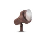 IDEAL LUX Προβολέας Κήπου TERRA 1xE27 IP65 Καφέ Χρώματος – 321622