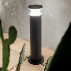 IDEAL LUX Φωτιστικό Κολωνάκι Κήπου TORRE 1xE27 IP65 Μαύρου Χρώματος – 321639