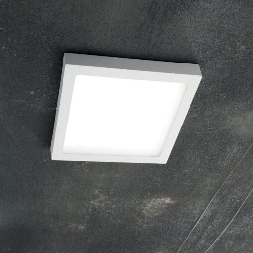 IDEAL LUX UNIVERSAL Πλαφονιέρα LED 36W 4300lm  Λευκή PL D40 Τετράγωνη 4000K – 321660