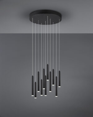 Κρεμαστό Φωτιστικό Trio Lighting LED 2,5W  Μαύρο Ματ Μεταλλικό Step Dimmable 220lm 3000K  321691132