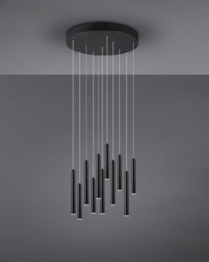 Κρεμαστό Φωτιστικό Trio Lighting LED 2,5W  Μαύρο Ματ Μεταλλικό Step Dimmable 220lm 3000K  321691132