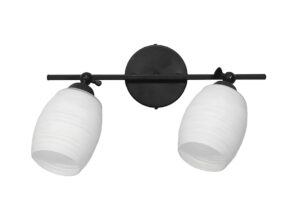 Ράγα και απλίκα δίφωτη ,μεταλλική ,μαύρη με σπαστό κλειδί & λευκά γυαλιά BARREL 2/L KEY BL-WH  Heronia – 01-0391