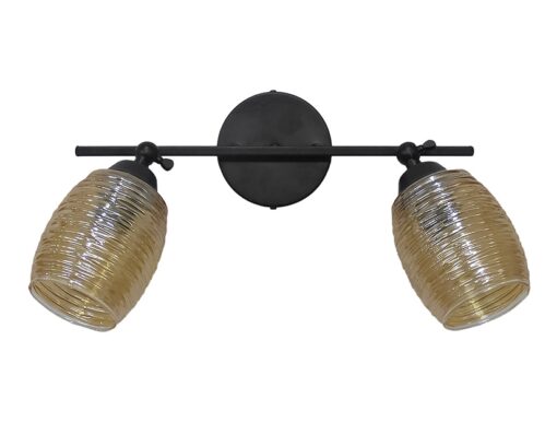 Ράγα και απλίκα δίφωτη ,μεταλλική ,μαύρη με σπαστό κλειδί & γυαλιά μελί BARREL 2/L KEY BL-MELI Heronia – 01-0381