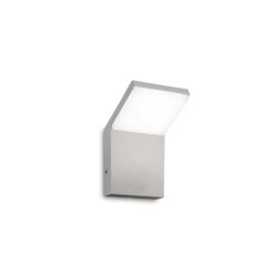 IDEAL LUX Επιτοίχιο Φωτιστικό STYLE LED 9W 4000K IP54 Γκρι Χρώματος – 322643