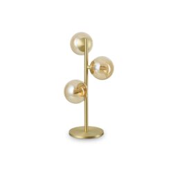 IDEAL LUX Επιτραπέζιο Φωτιστικό PERLAGE 3xG9 Χρυσού Χρώματος – 322759
