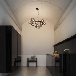 IDEAL LUX Κρεμαστό Φωτιστικό PERLAGE 14xG19 Χρυσού Χρώματος – 322797