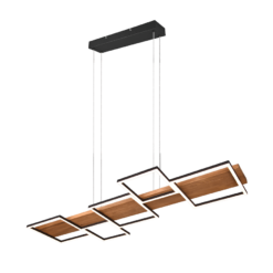 Κρεμαστό Φωτιστικό Trio Lighting HARPER LED, 42W · 1x 5700lm, 3000K Μαύρο Ματ Μεταλλικό – 322910532
