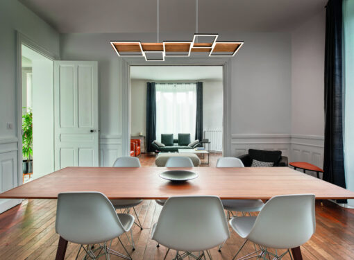 Κρεμαστό Φωτιστικό Trio Lighting HARPER   LED, 42W · 1x 5700lm, 3000K Μαύρο Ματ Μεταλλικό   – 322910532