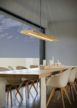 Κρεμαστό Φωτιστικό Trio Lighting LED 27W  Ξύλο Step Dimmable 3000lm 3000K  323710130