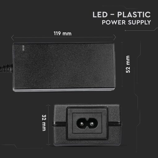 Τροφοδοτικό για LED 60W 12V IP44 Πλαστικό V-TAC – 3239