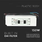 Τροφοδοτικό για LED 150W 12V V-TAC Αδιάβροχο IP67 Πλαστικό – 3248