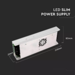 Τροφοδοτικό Μεταλλικό Slim IP20 DC:12V 350W V-TAC – 3259