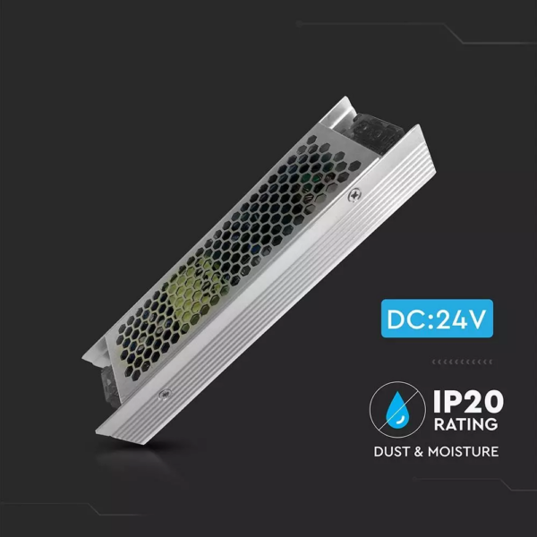Τροφοδοτικό Μεταλλικό Slim IP20 DC:24V 120W V-TAC – 3262